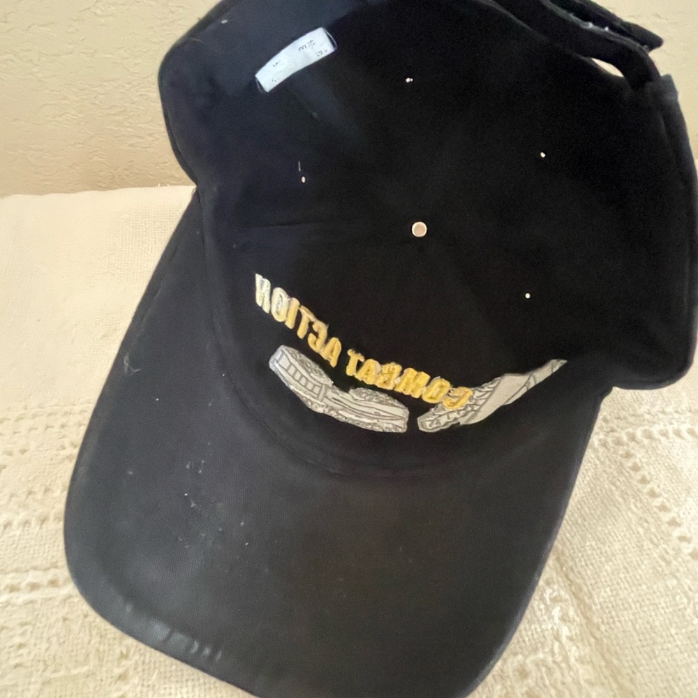 Combat Action Badge Cap. Adjustable Back - image 5